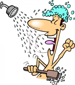 0511-0901-0516-4420_Man_Singing_in_the_Shower_clipart_image